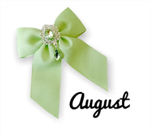 Load image into Gallery viewer, Birthstone Bows/Coloured Gemstone Bows

