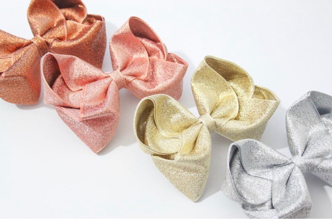 Metallic Large Boutique Bows