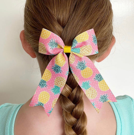 Pineapple Large Ponytail bows