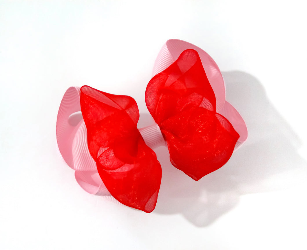 Valentine’s Double stacked large boutique bow