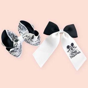 Nightmare before christmas mouse Halloween Hair Bows