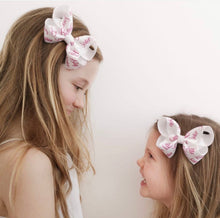 Load image into Gallery viewer, Big Sister / Little Sister Printed Large Boutique Bow
