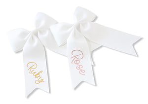 Personalised Large Ponytail Bows