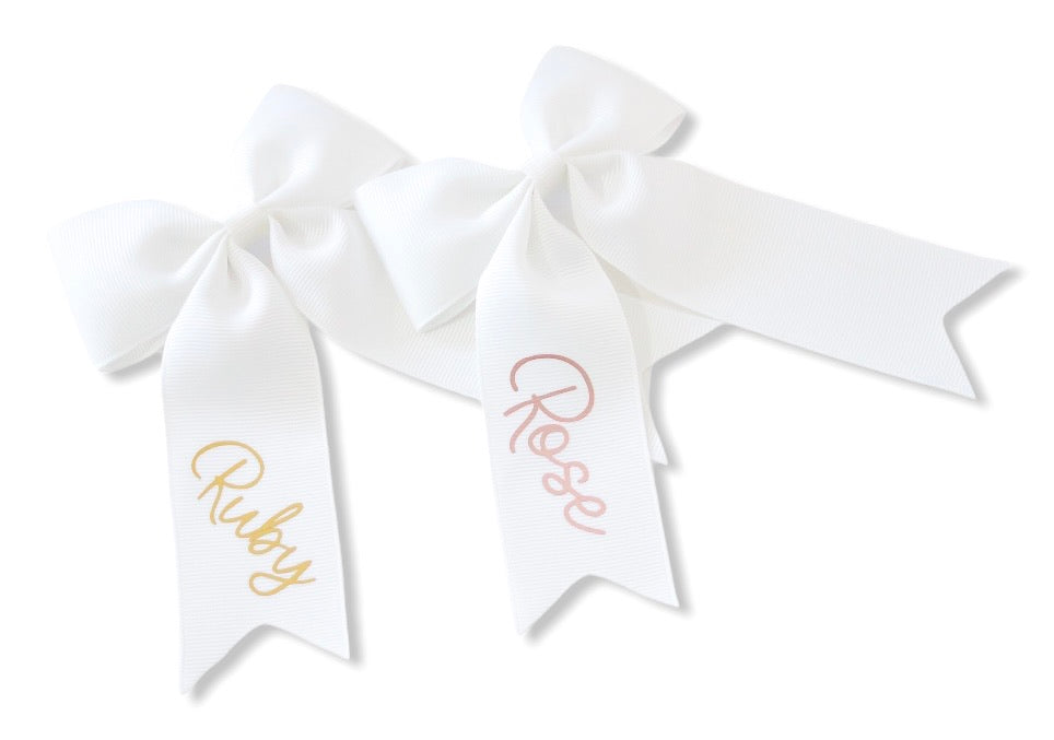 Personalised Large Ponytail Bows