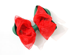 Double stacked large boutique bow