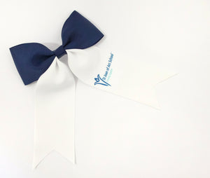 School Logo Large Ponytail Bows