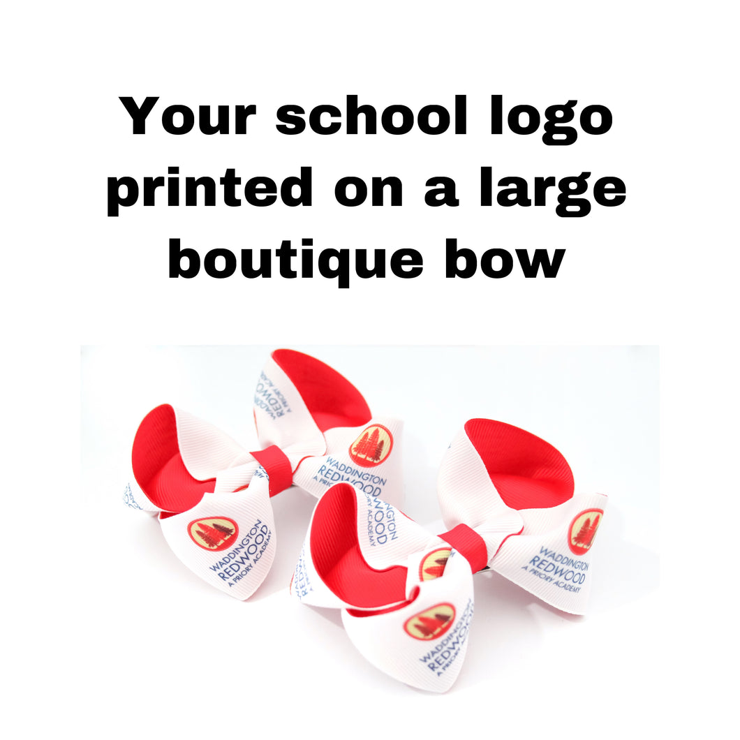 School Logo Large Boutique Bows