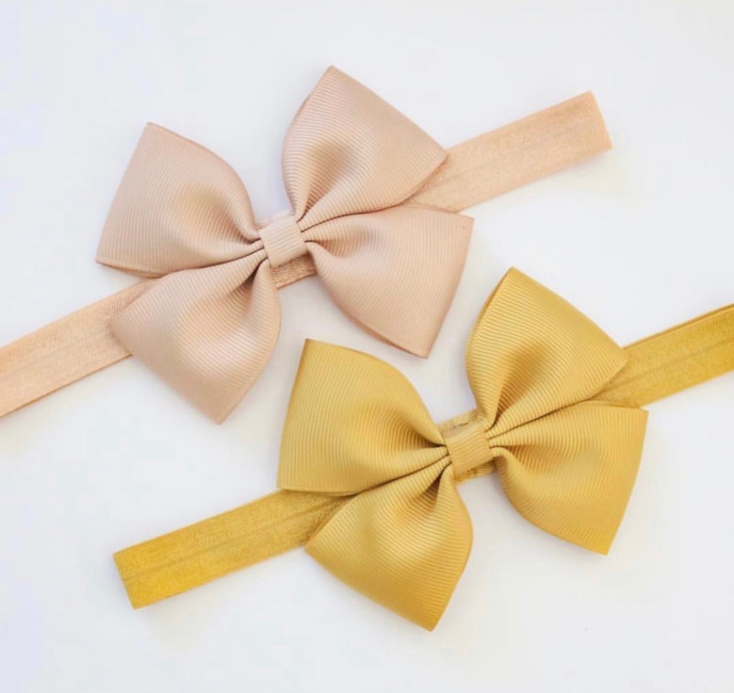 Large Double Pinch Bows - Clips and Headbands