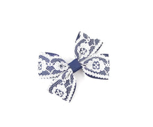 Load image into Gallery viewer, Lace Double Pinch Bows - Clips and headbands
