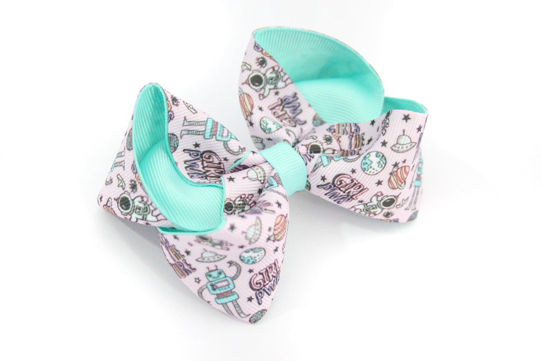'Girls Are The Future' Large Boutique Bow