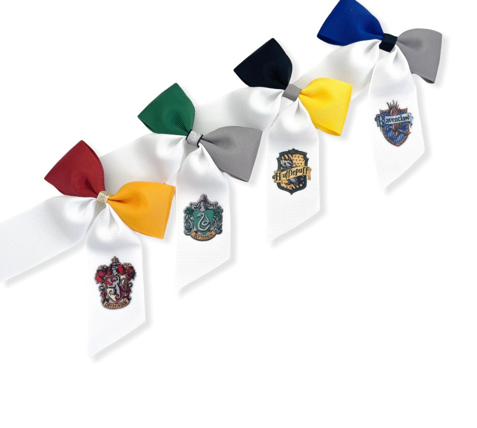 Wizard Houses Ponytail bows  - Including Keyrings