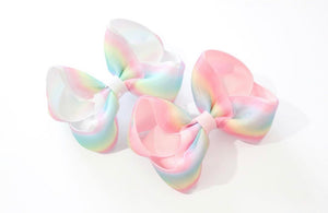 Rainbow Silky Organza Large Boutique Bows