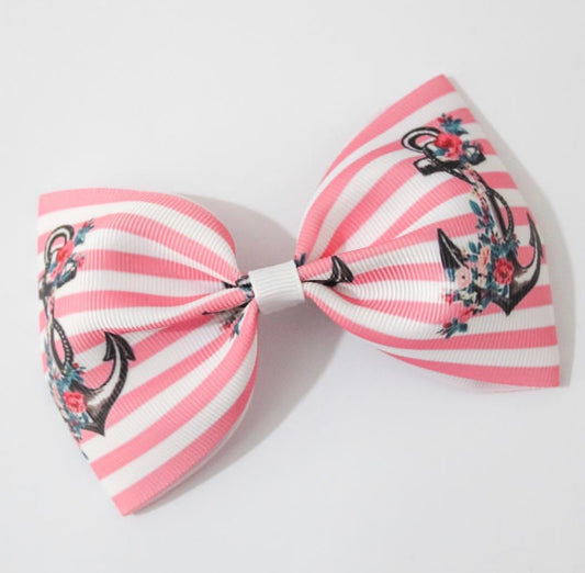 Anchor Print XL Pinch Bow