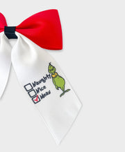 Load image into Gallery viewer, Naughty, Nice, Mean Hair Bows  (all sizes)
